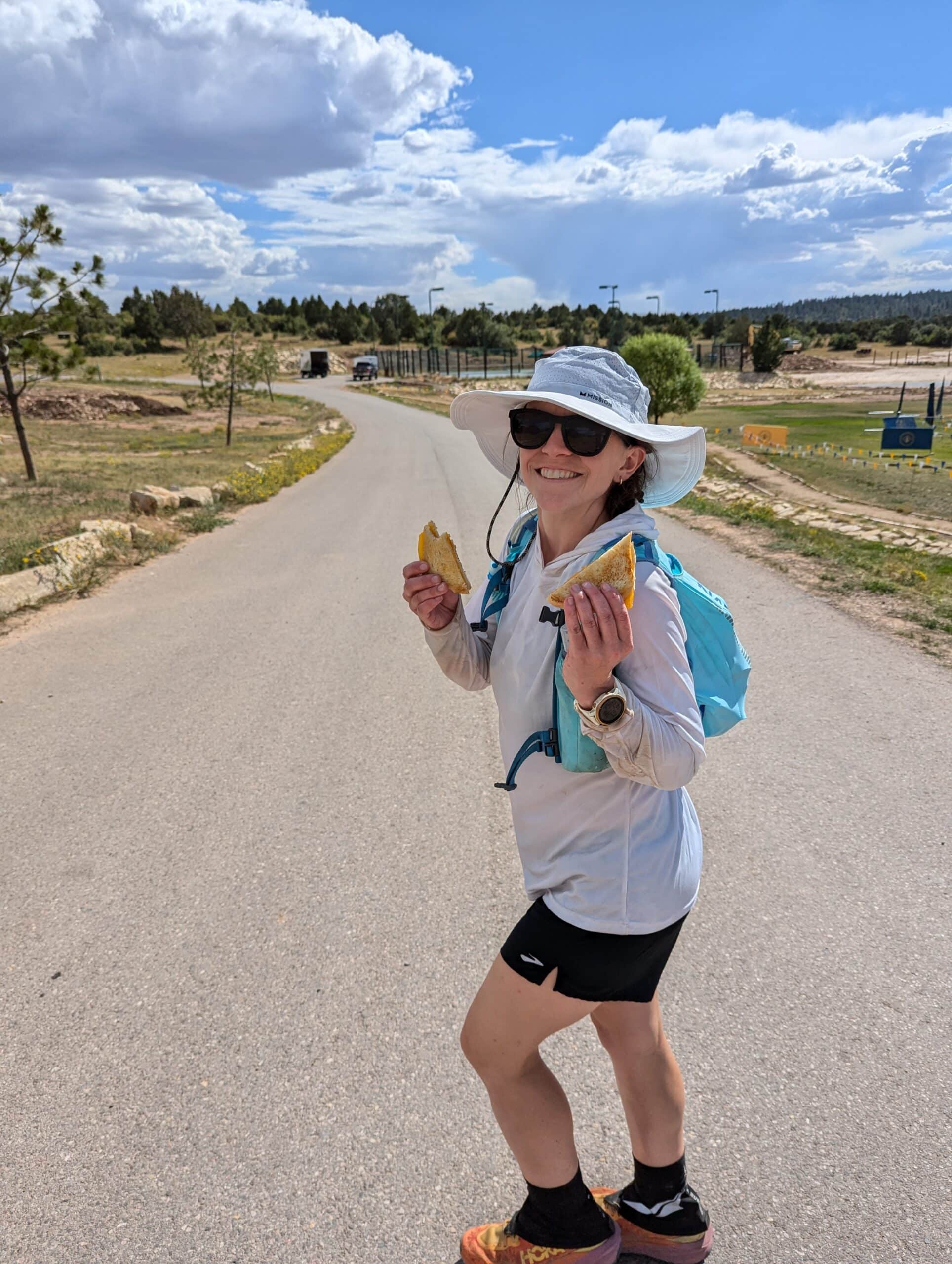women running in the heat