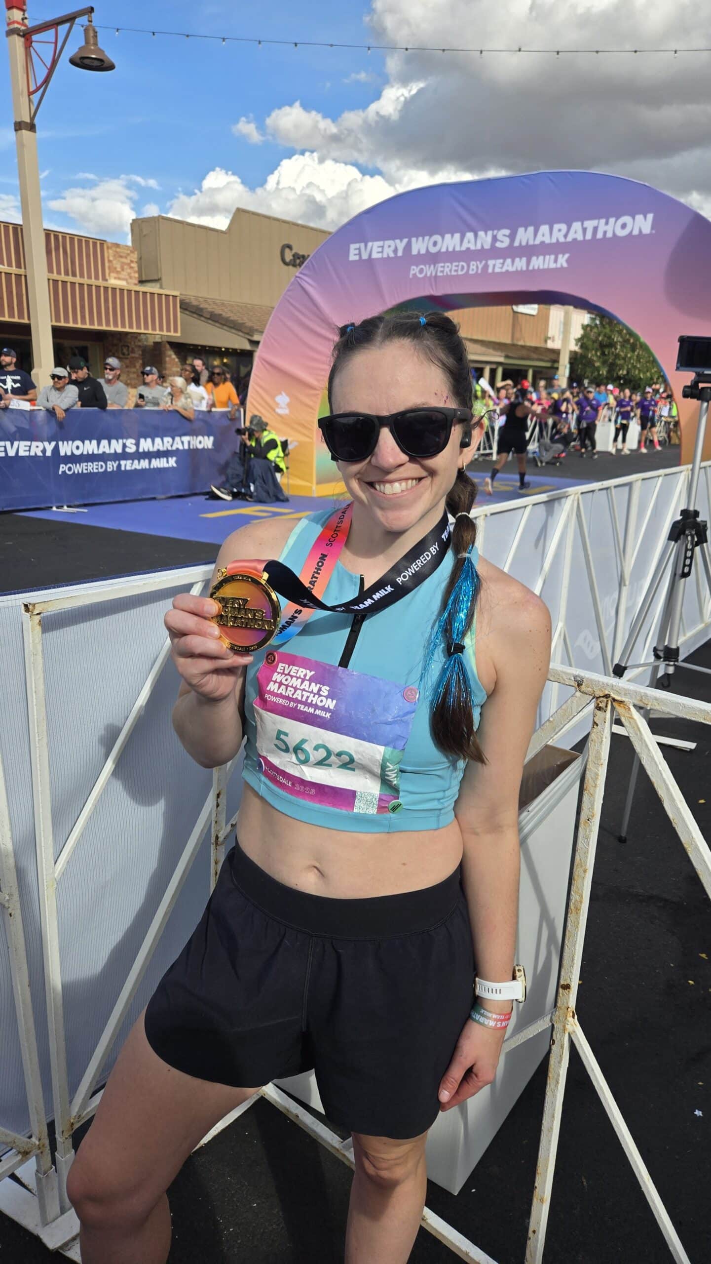 runner after finishing the every woman's marathon